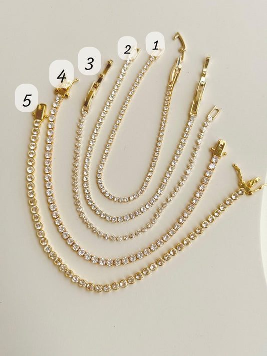 Tennis Gold Bracelet