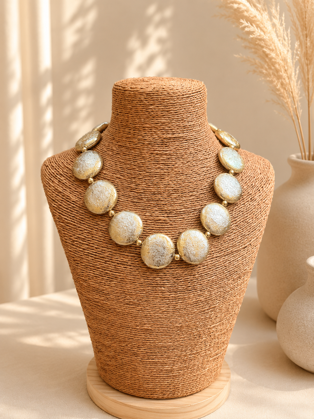 Gold circles Necklace