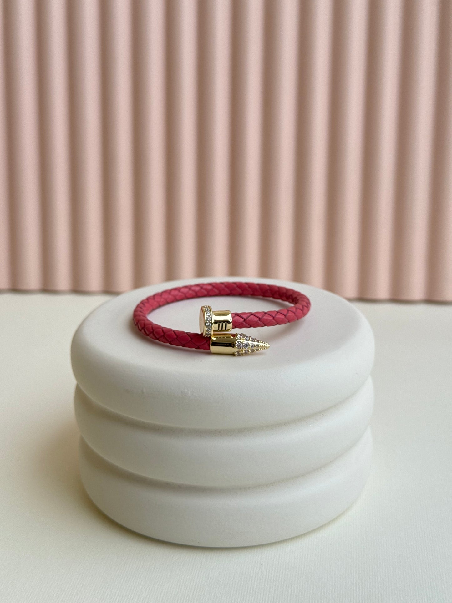 Pink nail Bangle