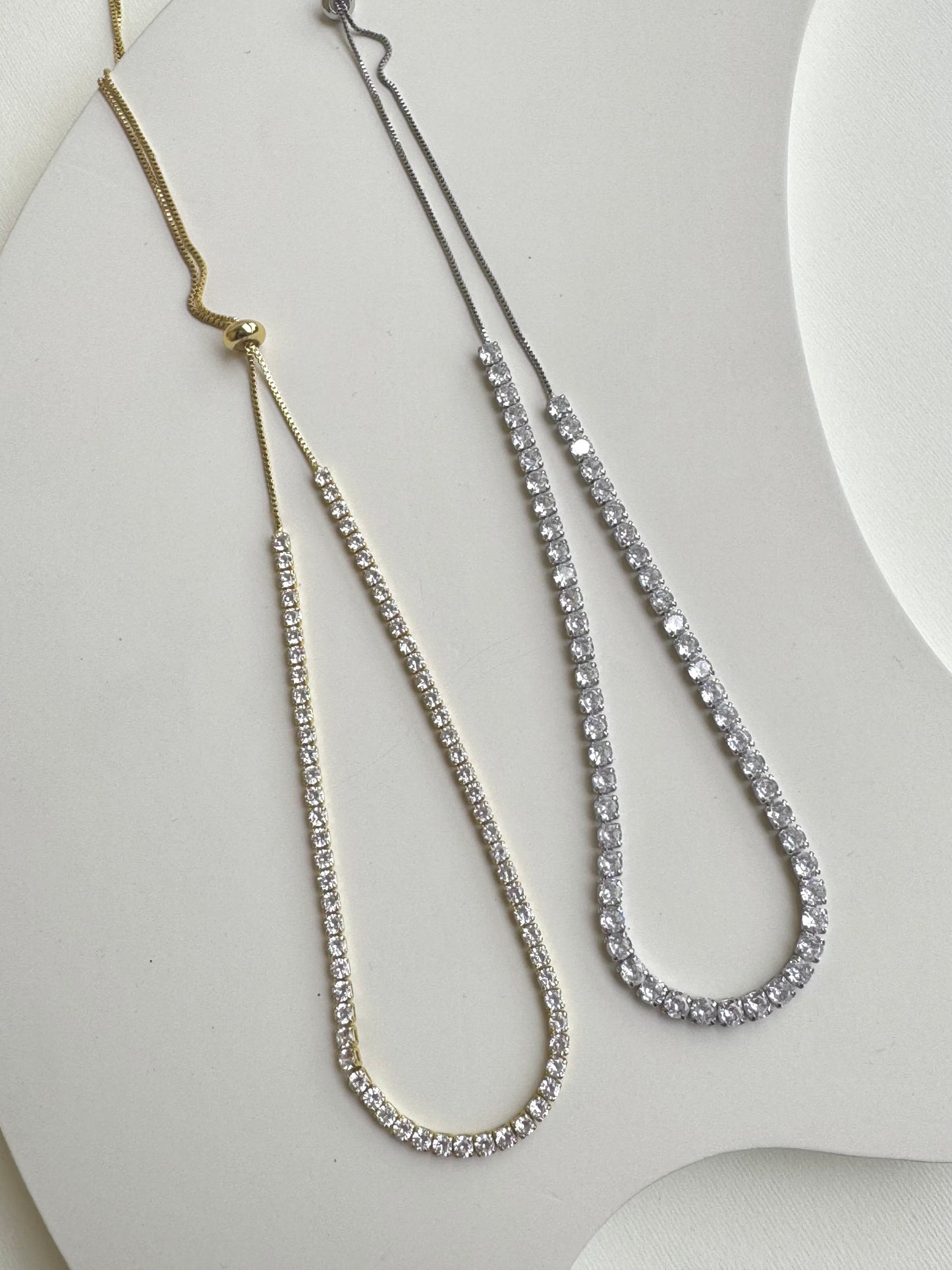 Tennis adjustable Necklace
