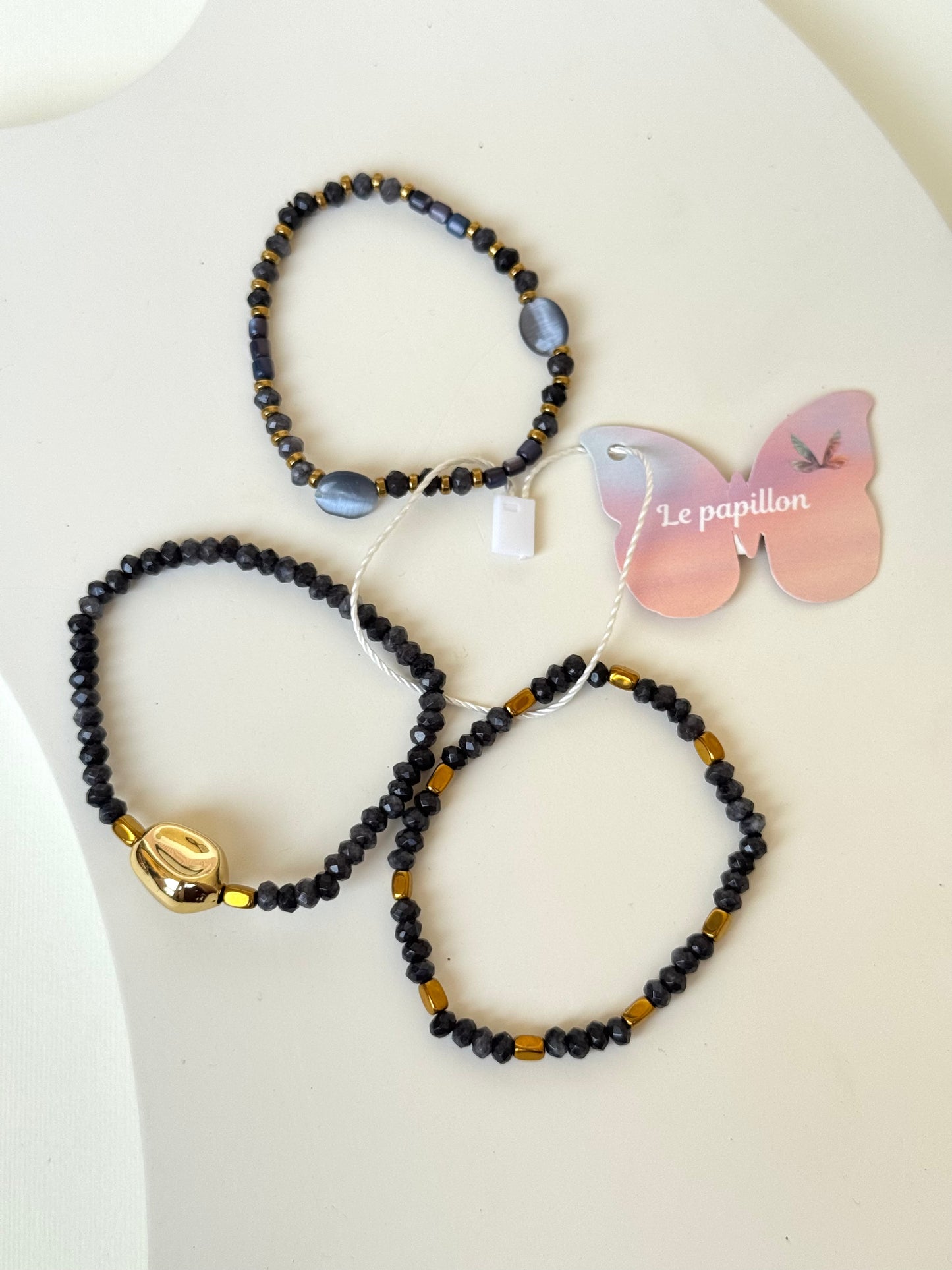 Navy bracelet set