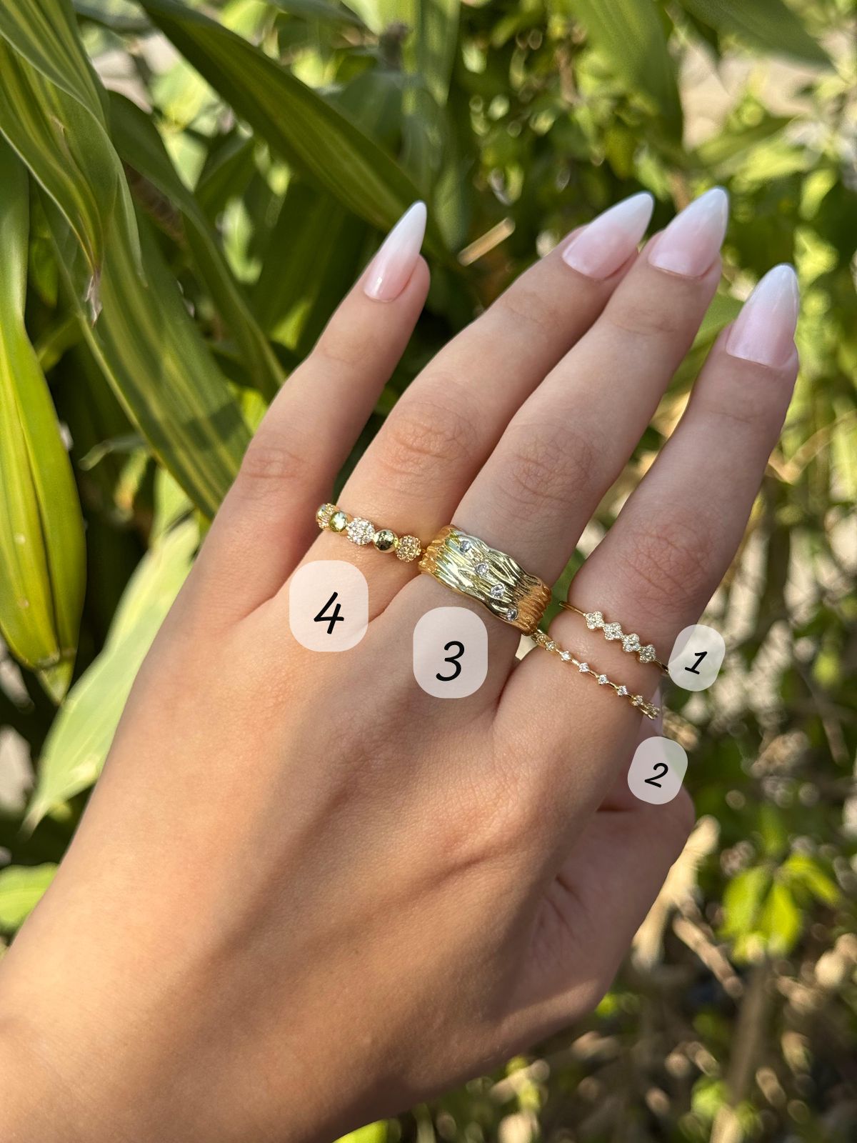 Gold Stone Ring