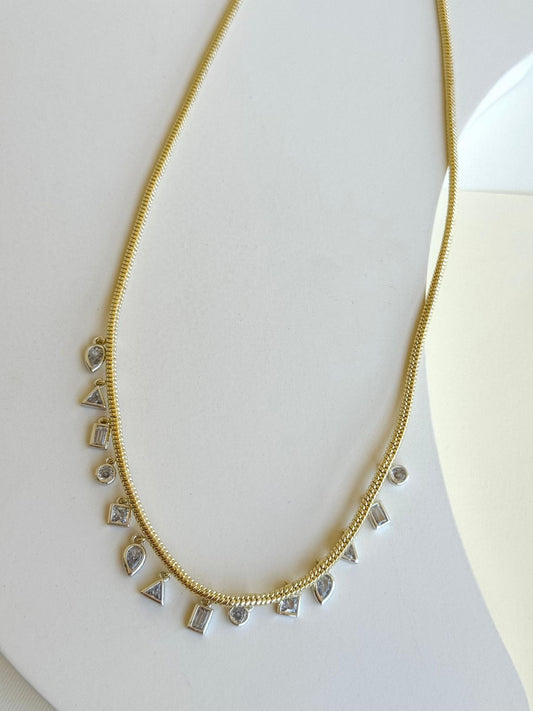 Silver charmed Necklace