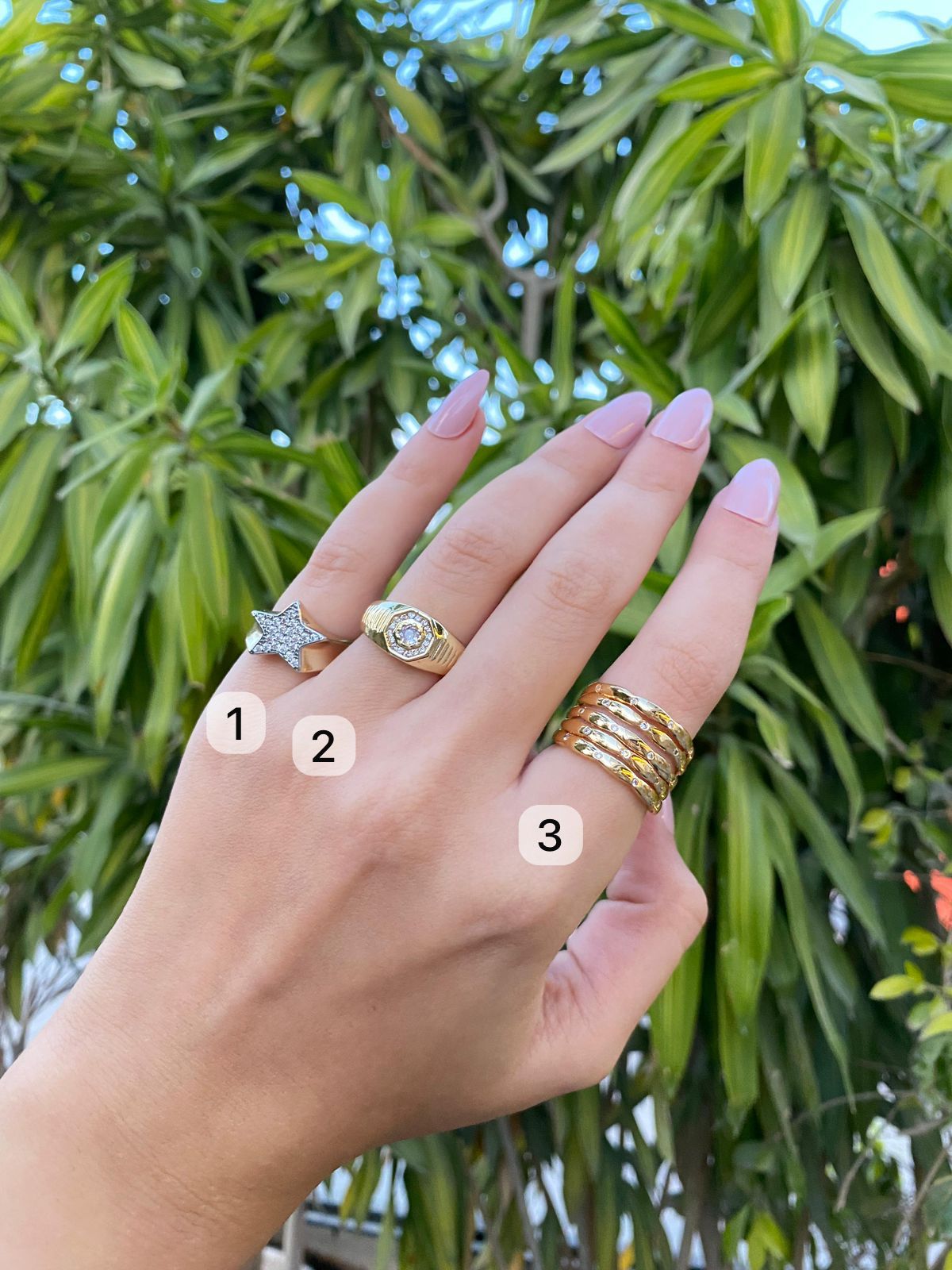 Gold Sparkle Ring
