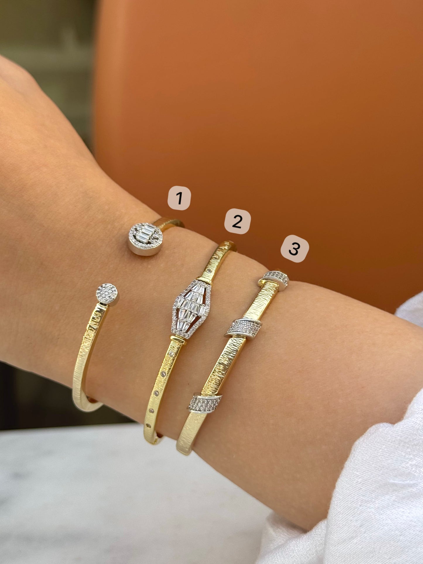 Crinkle bangles