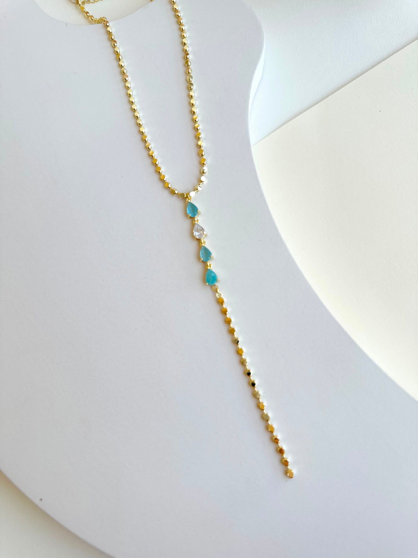 Y-Blue Necklace