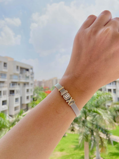 Silver Magnet Bracelet