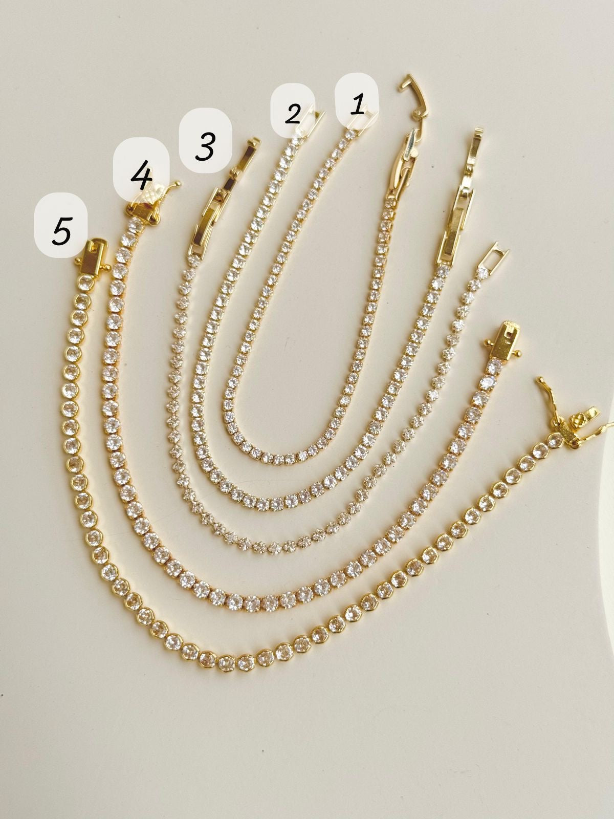 Tennis Gold Bracelet