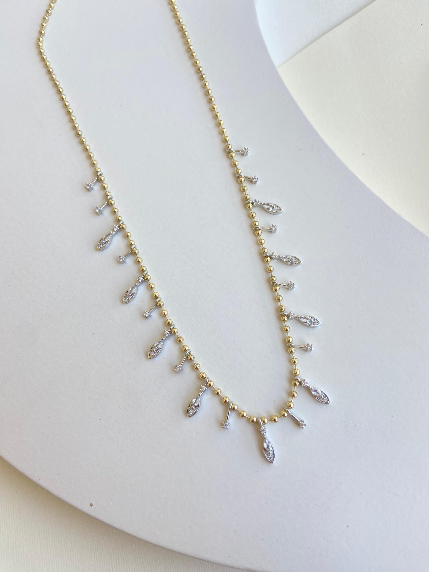 Silver Drops Necklace