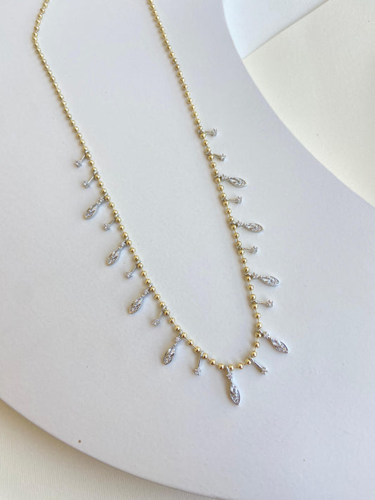 Silver Drops Necklace