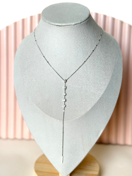 Y lined necklace