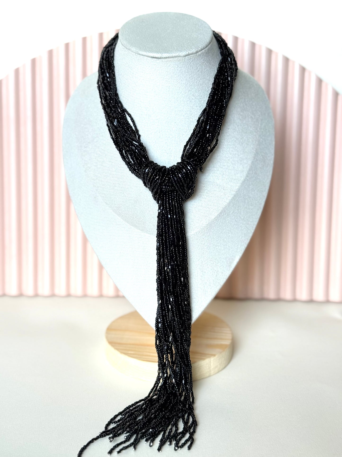 Black Tie Necklace