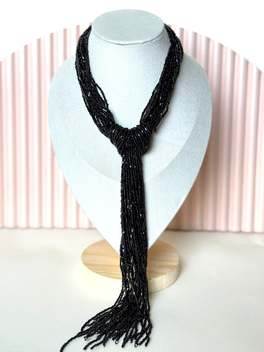 Black Tie Necklace
