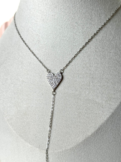 Y heart necklace