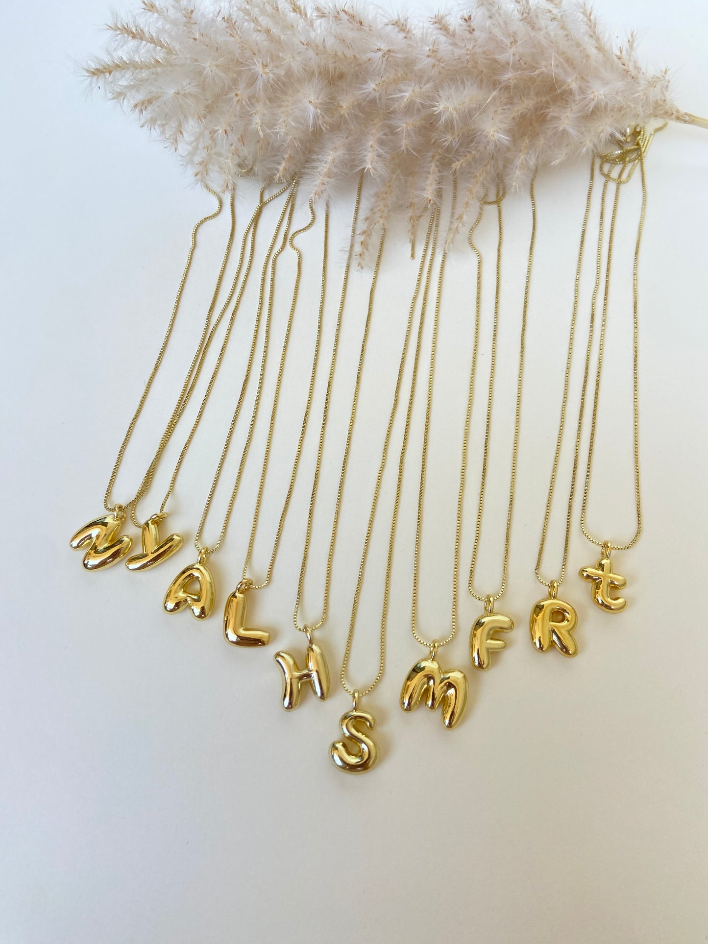 S Helium Letter Necklace