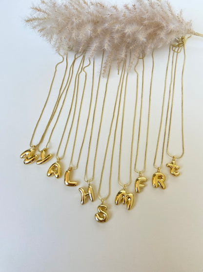S Helium Letter Necklace