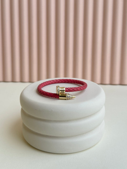 Pink nail Bangle