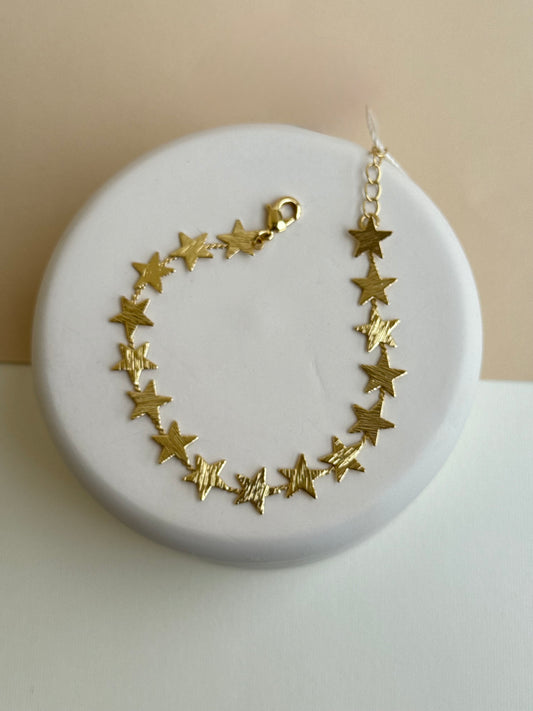 Goldish star bracelet