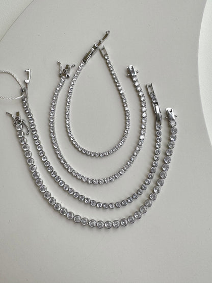 Tennis Silver Bracelet