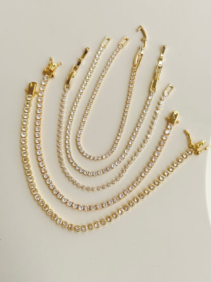Tennis Gold Bracelet