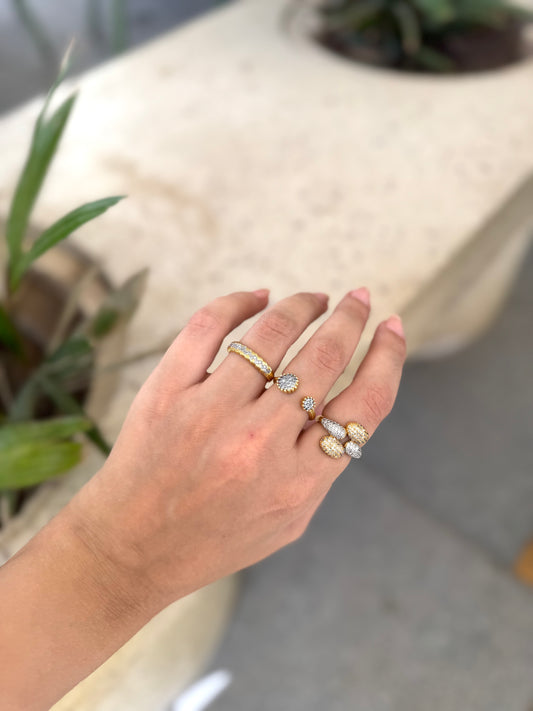 SilverKissed Rings