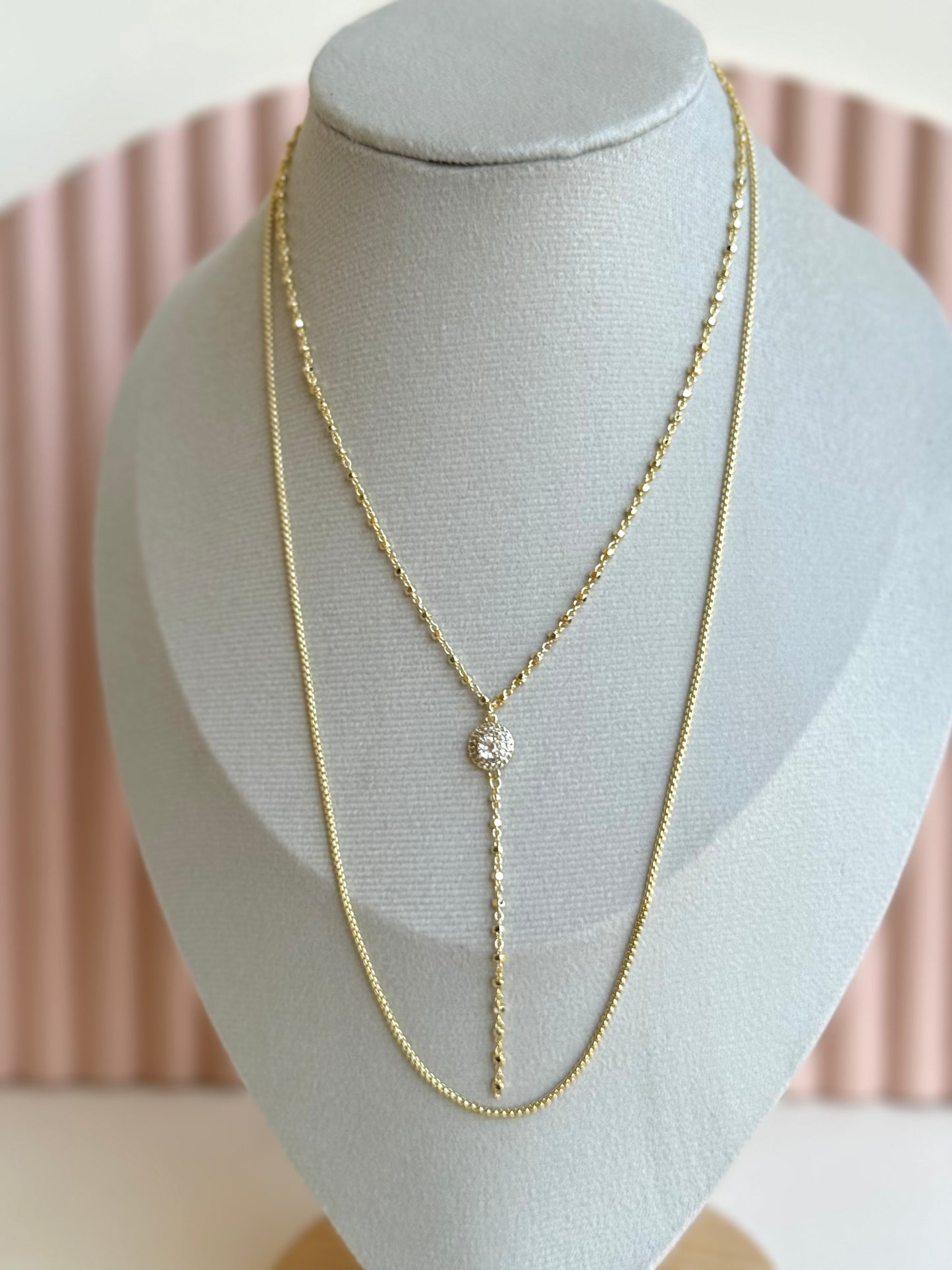 Y layered Necklace
