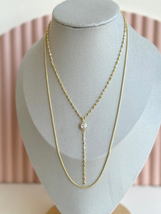 Y layered Necklace