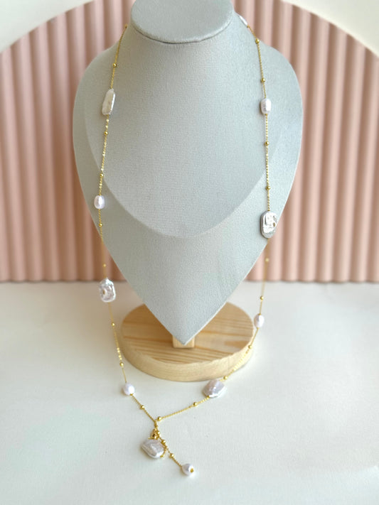 pearl top necklace