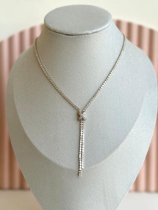 X Tennis Necklace