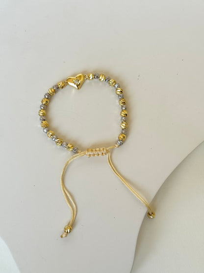 Heart charm bracelet