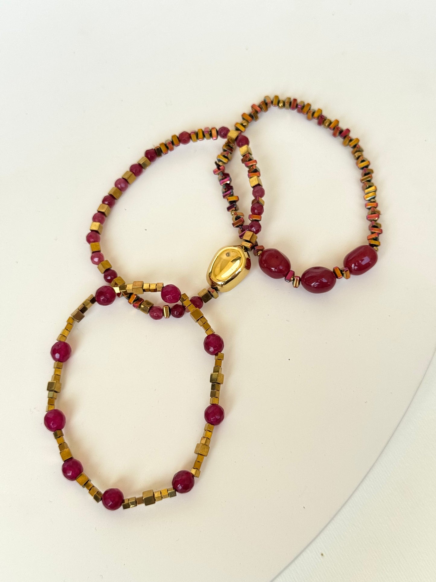 Burghandy Bracelet set