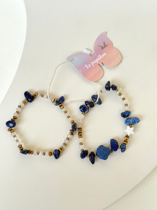 Navy Bracelet Set