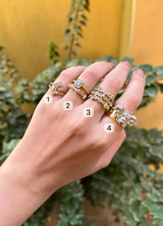 Bold Fly Gold Ring