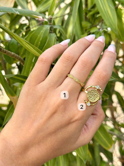 Gold Coin Ring