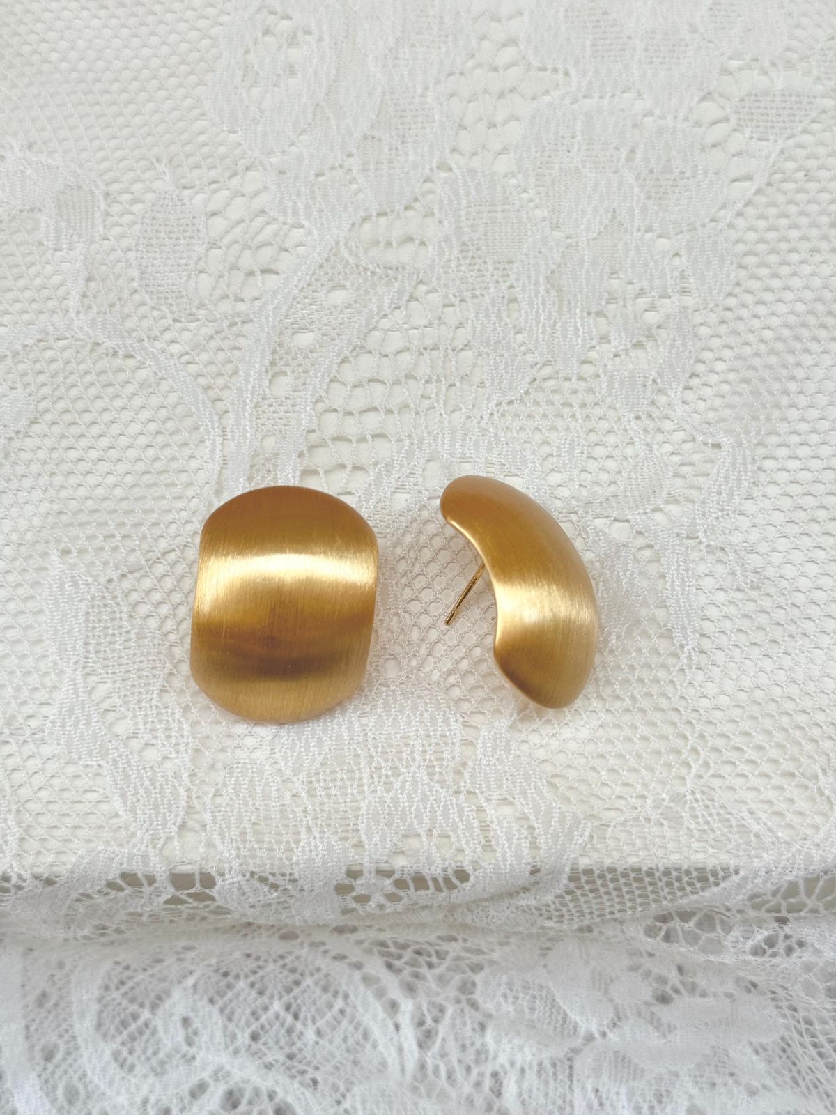 Matte Gold earrings