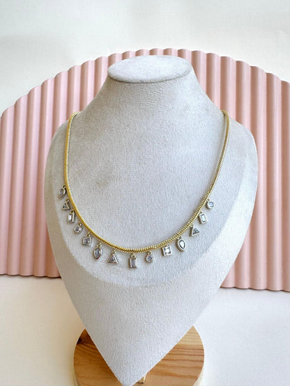 Silver charmed Necklace