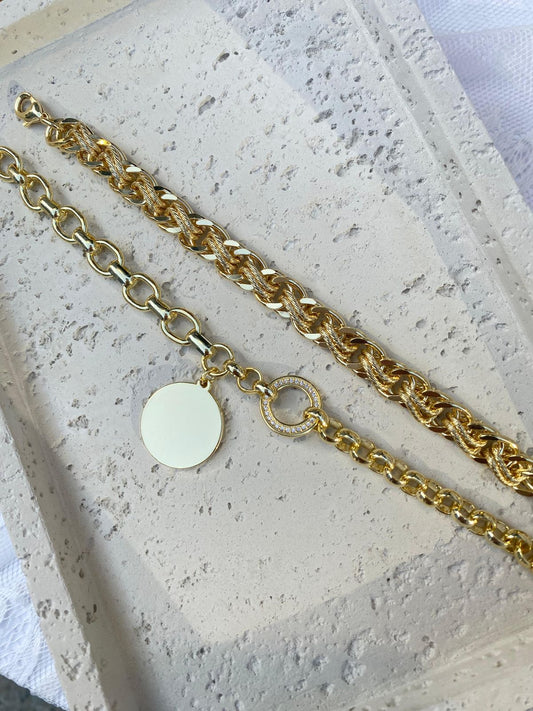 Coin Charm Bracelet