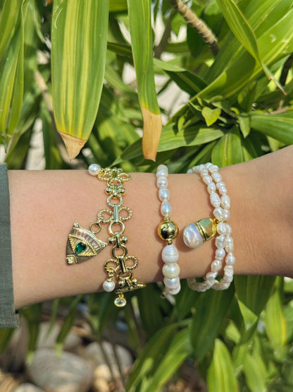 Pearl Gold Bracelet