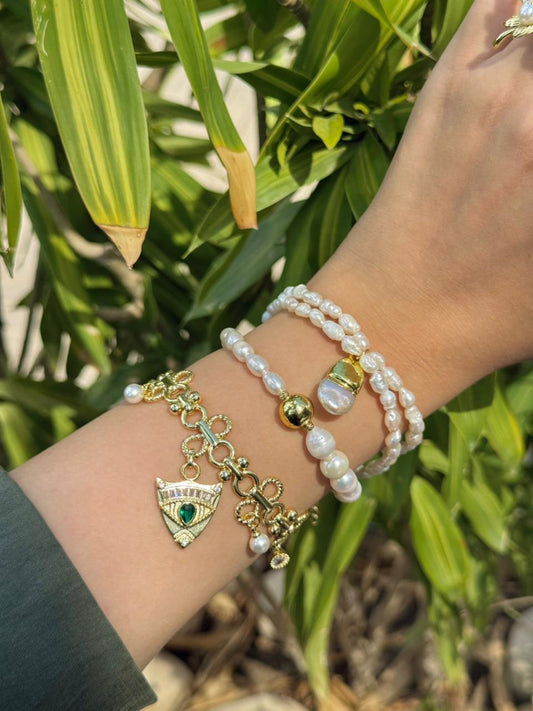 Pearl Gold Bracelet