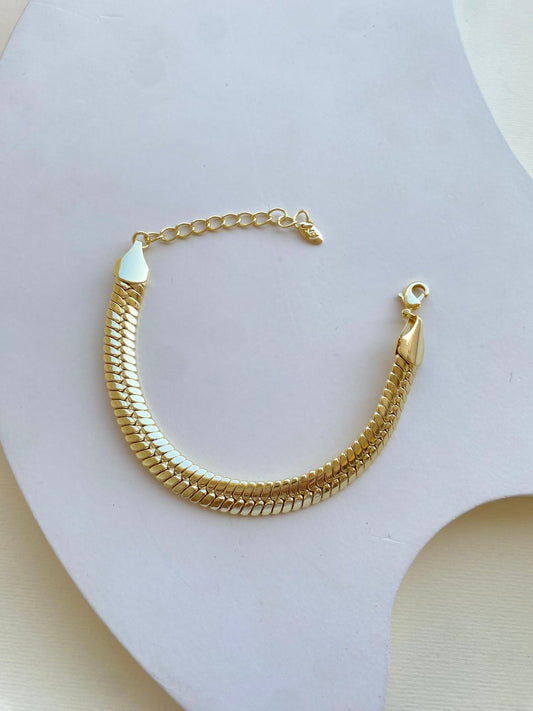 Heavy Snake Back Bracelet