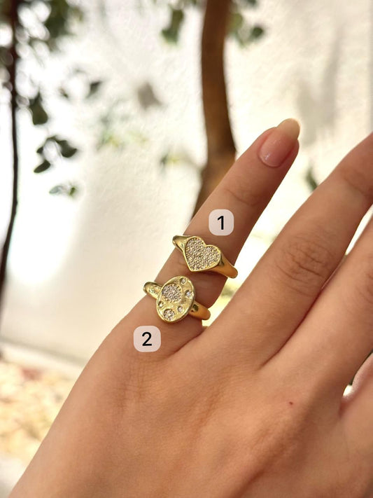 Zircon Pinky Ring
