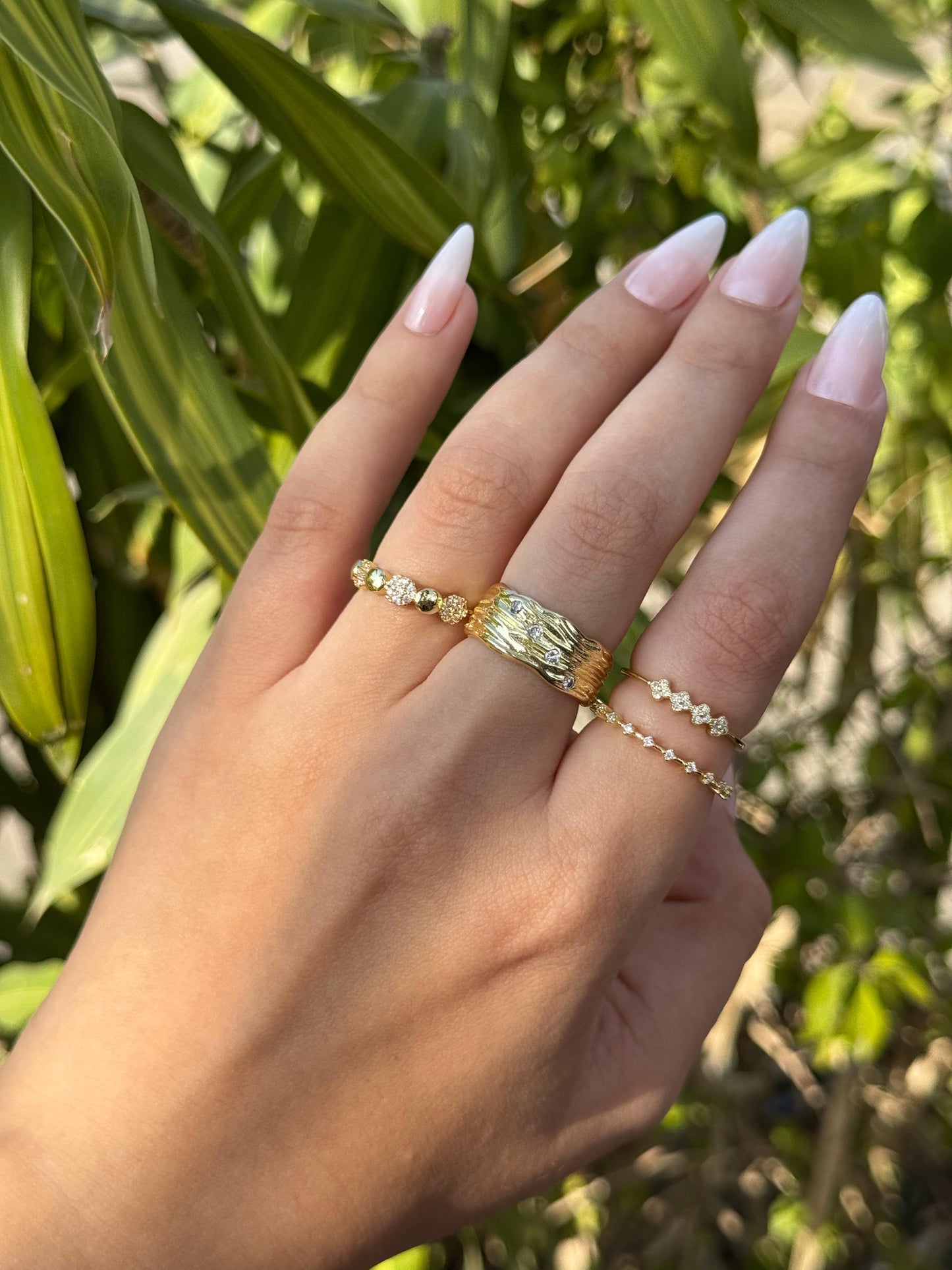 Gold Stone Ring