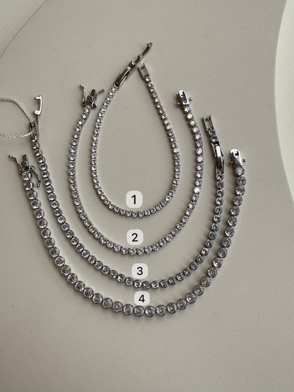 Tennis Silver Bracelet