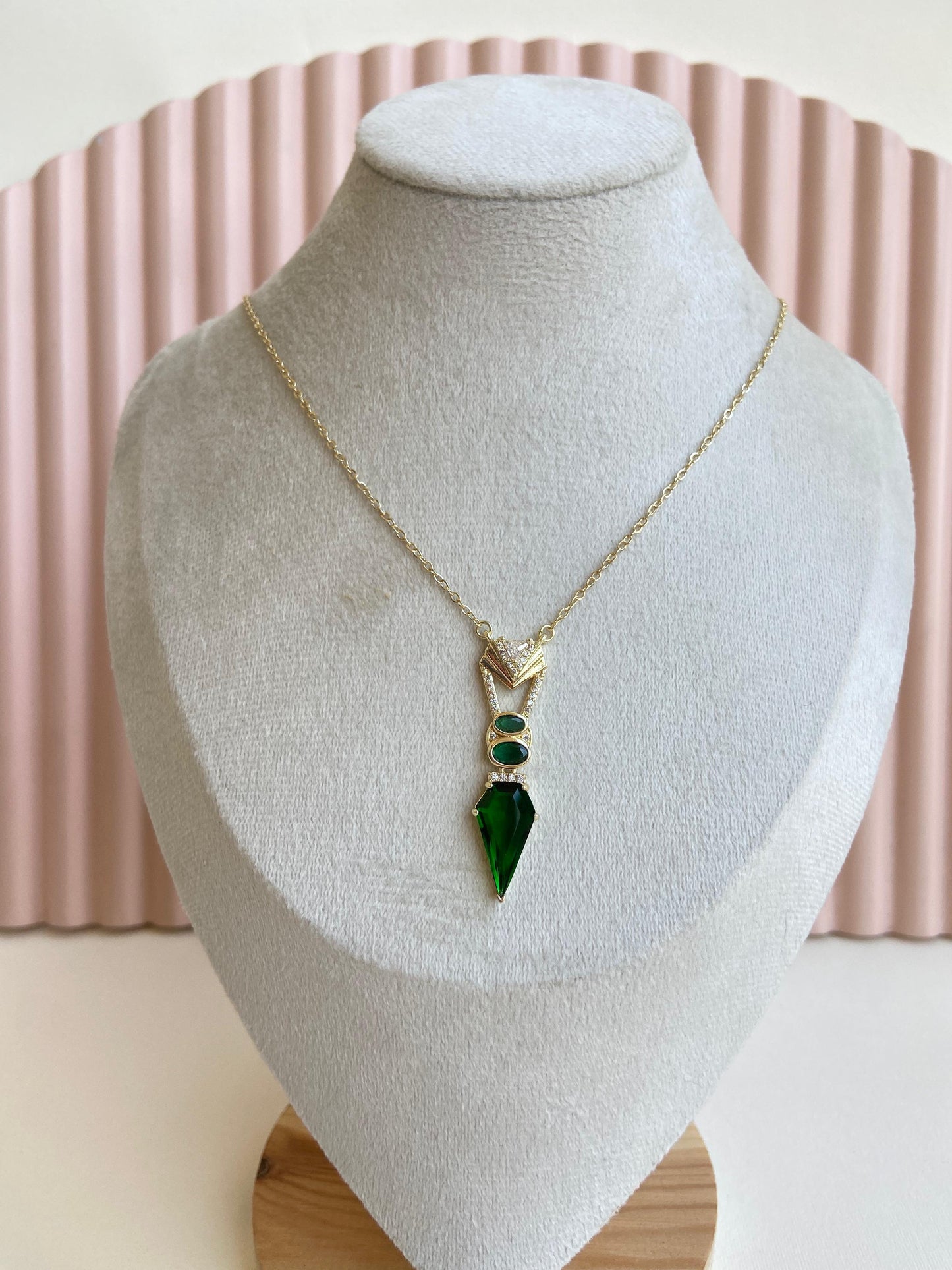 Green Charm Necklace