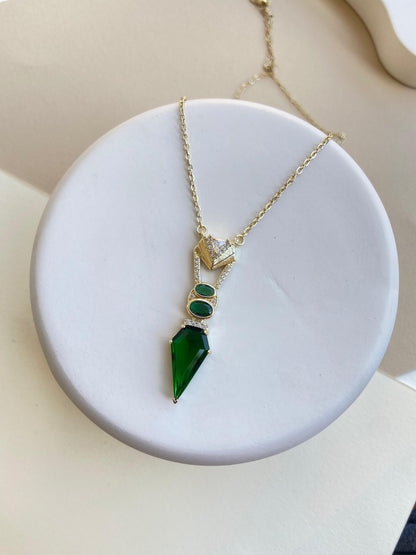 Green Charm Necklace