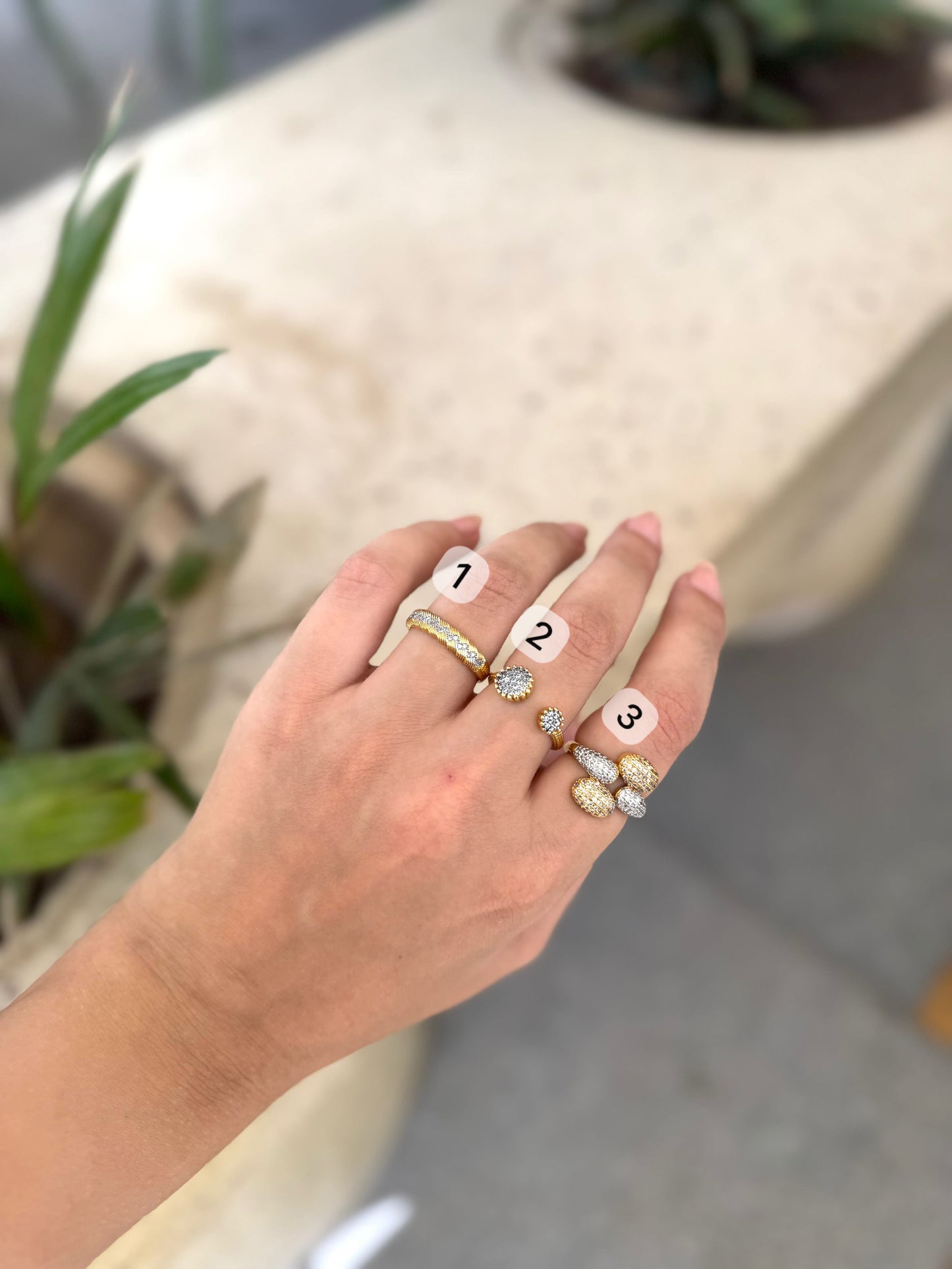 SilverKissed Rings