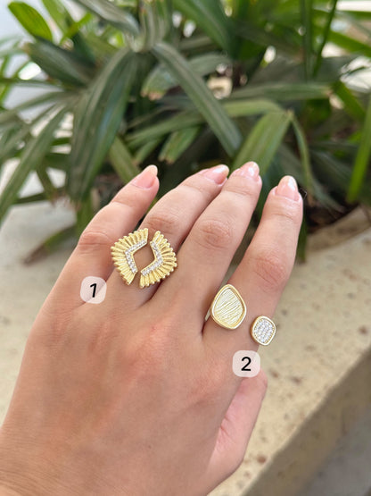 Faced Rings